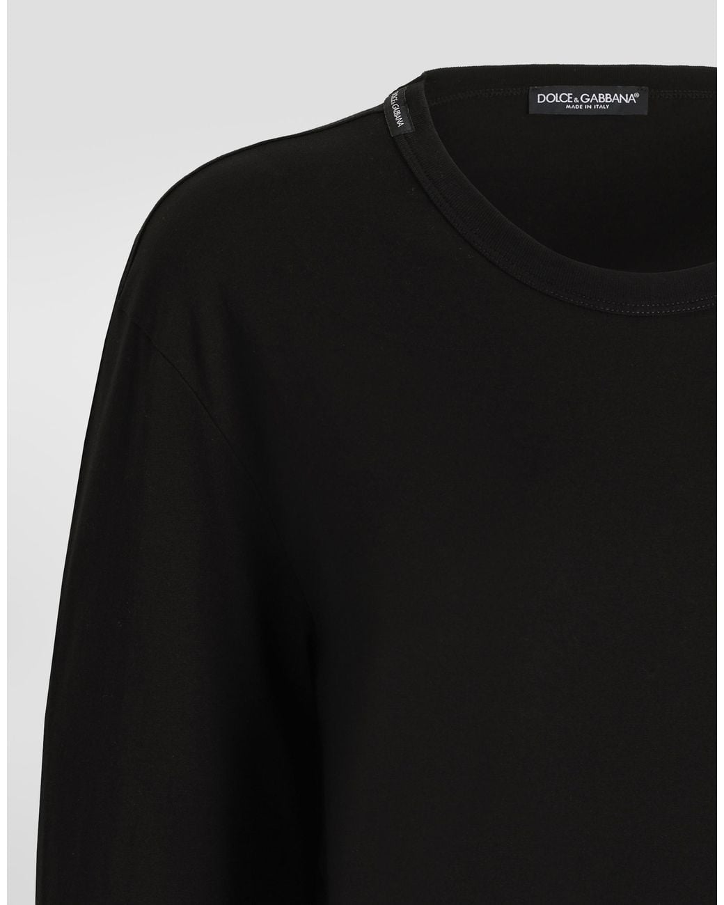 Dolce & Gabbana T-Shirt Aus Jersey in Black für Herren