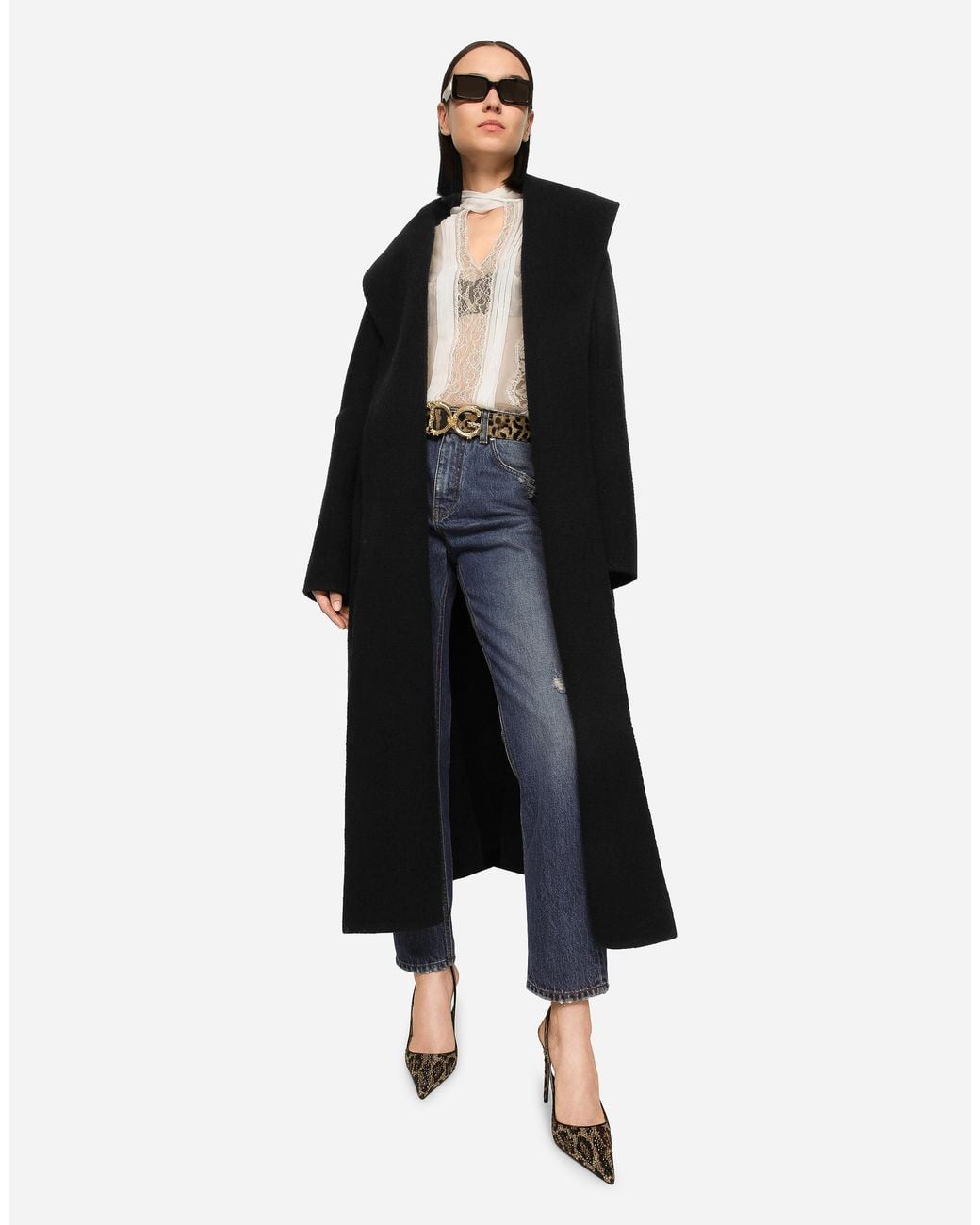 Dolce & Gabbana Blue High-Rise Straight Jeans