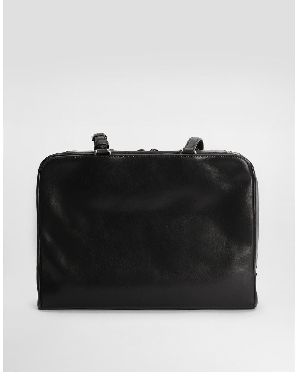 Dolce & Gabbana Black Ellis Calfskin Briefcase for men