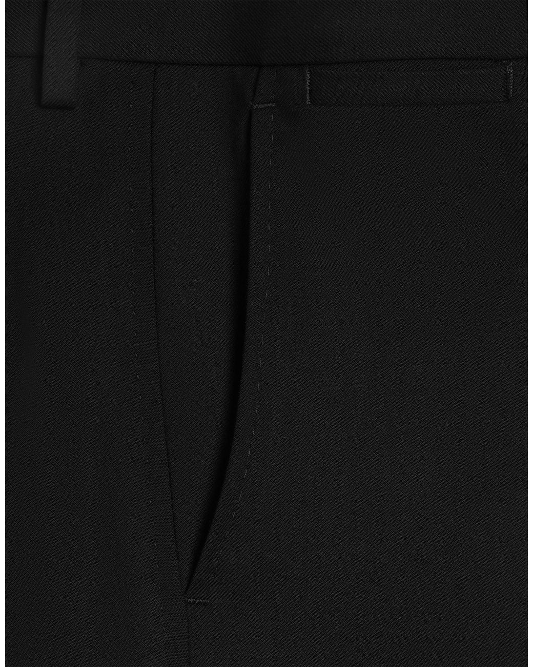 Dolce & Gabbana Black Single-Breasted Martini Light Wool Gabardine Suit for men