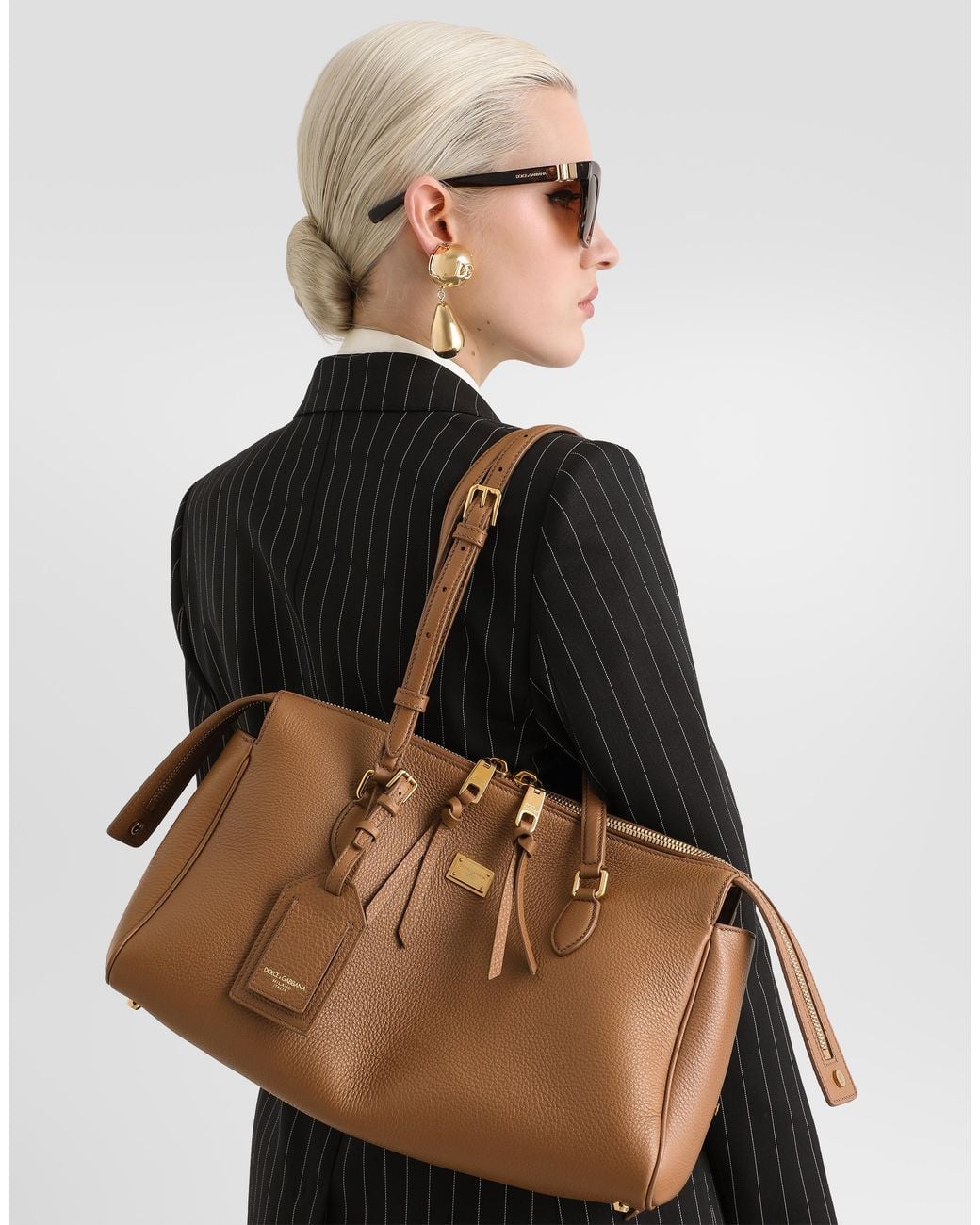 Dolce & Gabbana Brown Medium Vittoria Handbag
