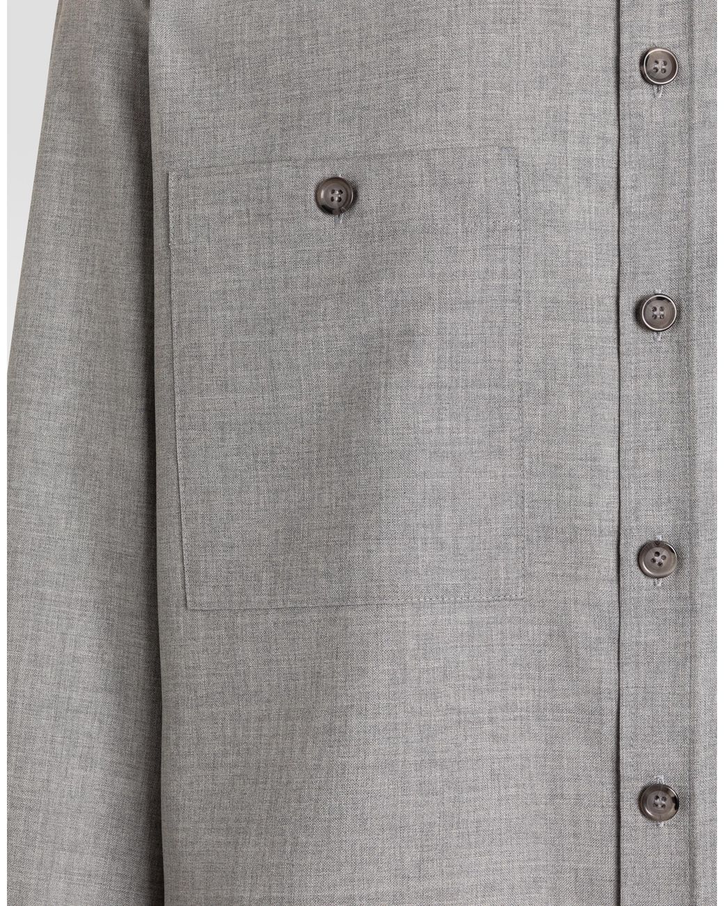 Dolce & Gabbana Gray Wool Shirt for men