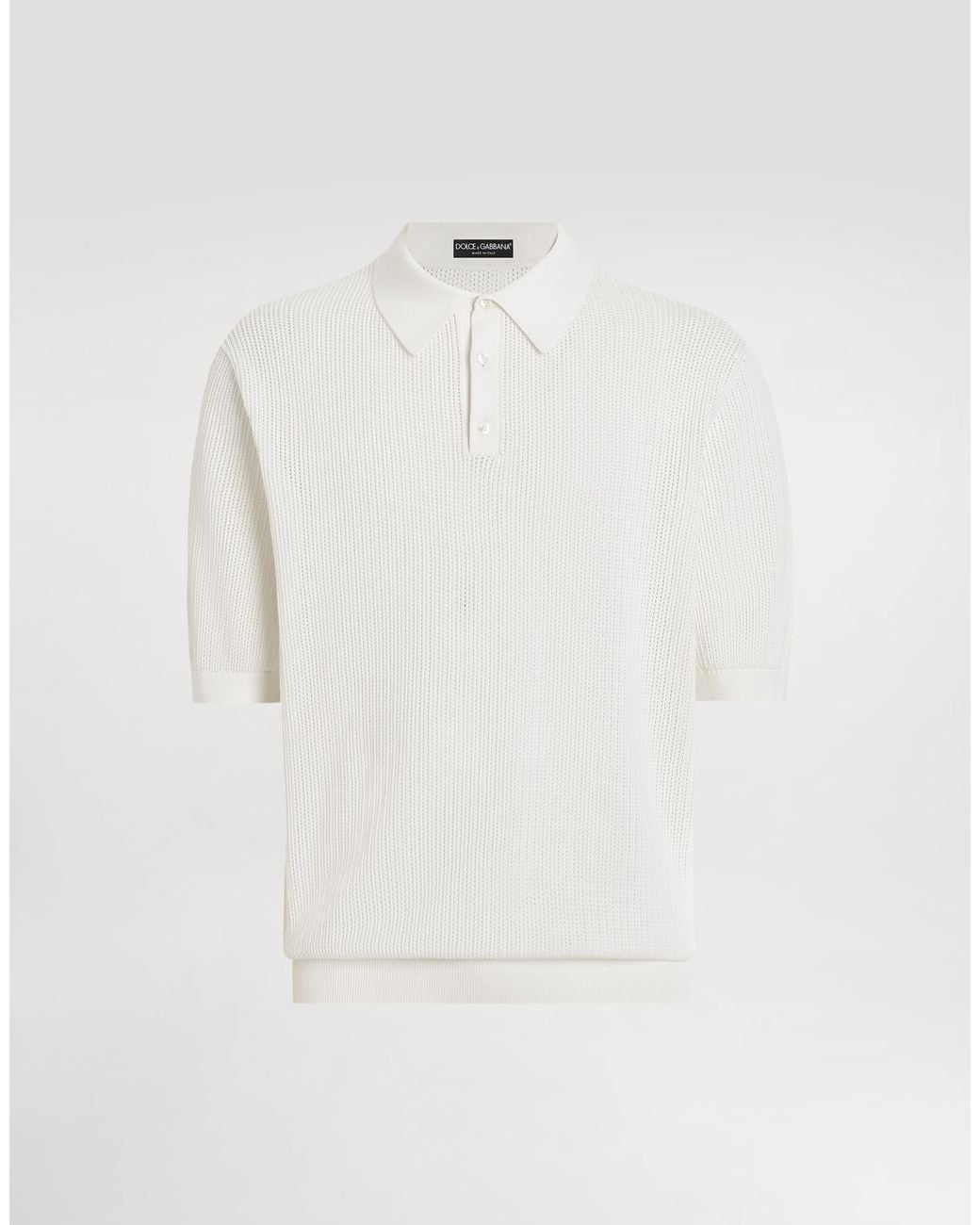 Dolce & Gabbana White Luxury Cotton T-Shirt & Polo For for men