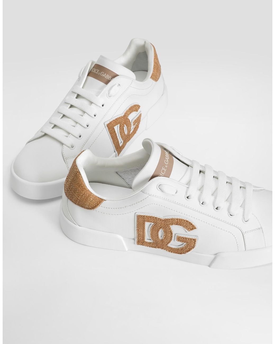 Dolce & Gabbana White Portofino Low-Top Sneakers for men