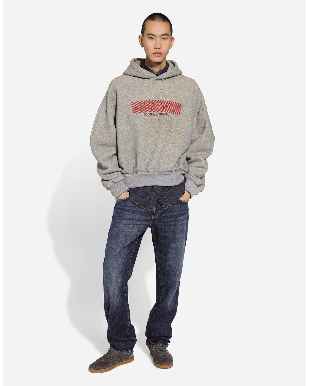 Dolce & Gabbana Blue Classic Jeans With Dg Embroidery for men
