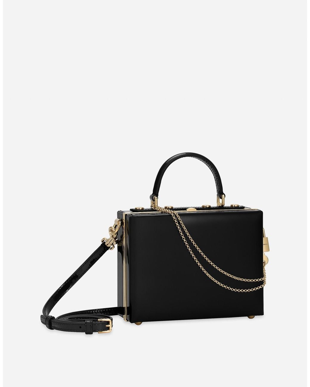 Dolce & Gabbana Black Dolce Box Handbag