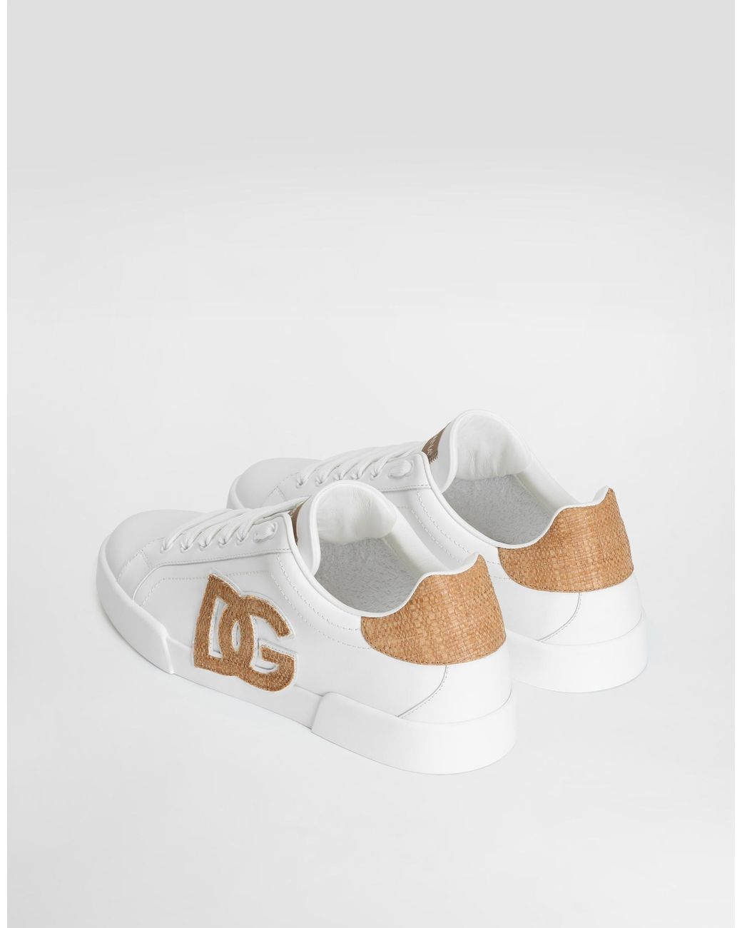 Dolce & Gabbana White Portofino Low-Top Sneakers for men