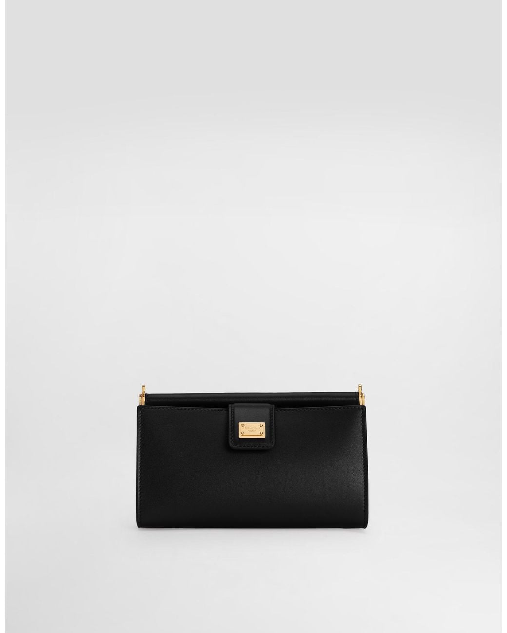 Dolce & Gabbana White Plongé Calfskin Phone Bag