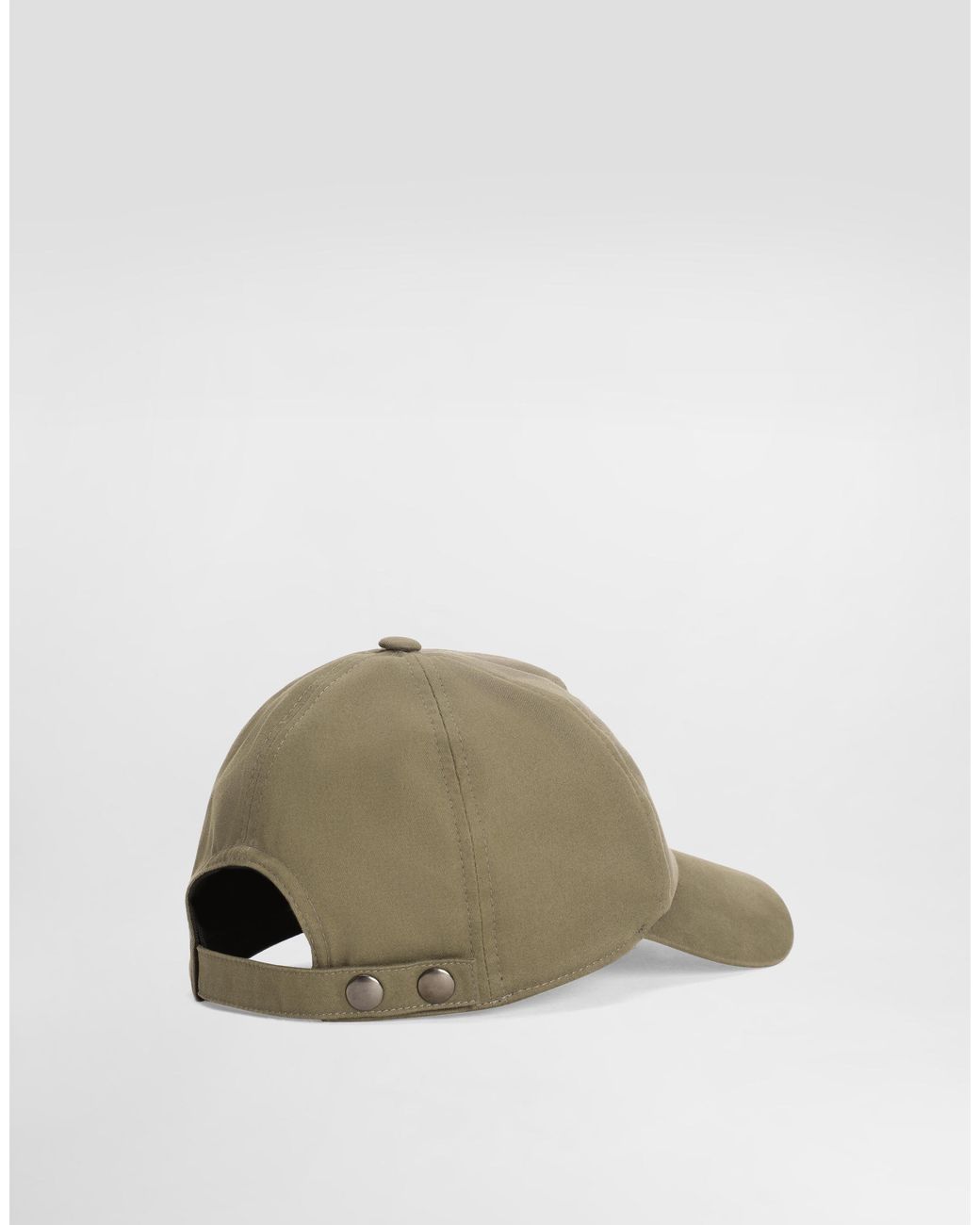 Dolce & Gabbana Natural Cotton Gabardine Baseball Cap for men