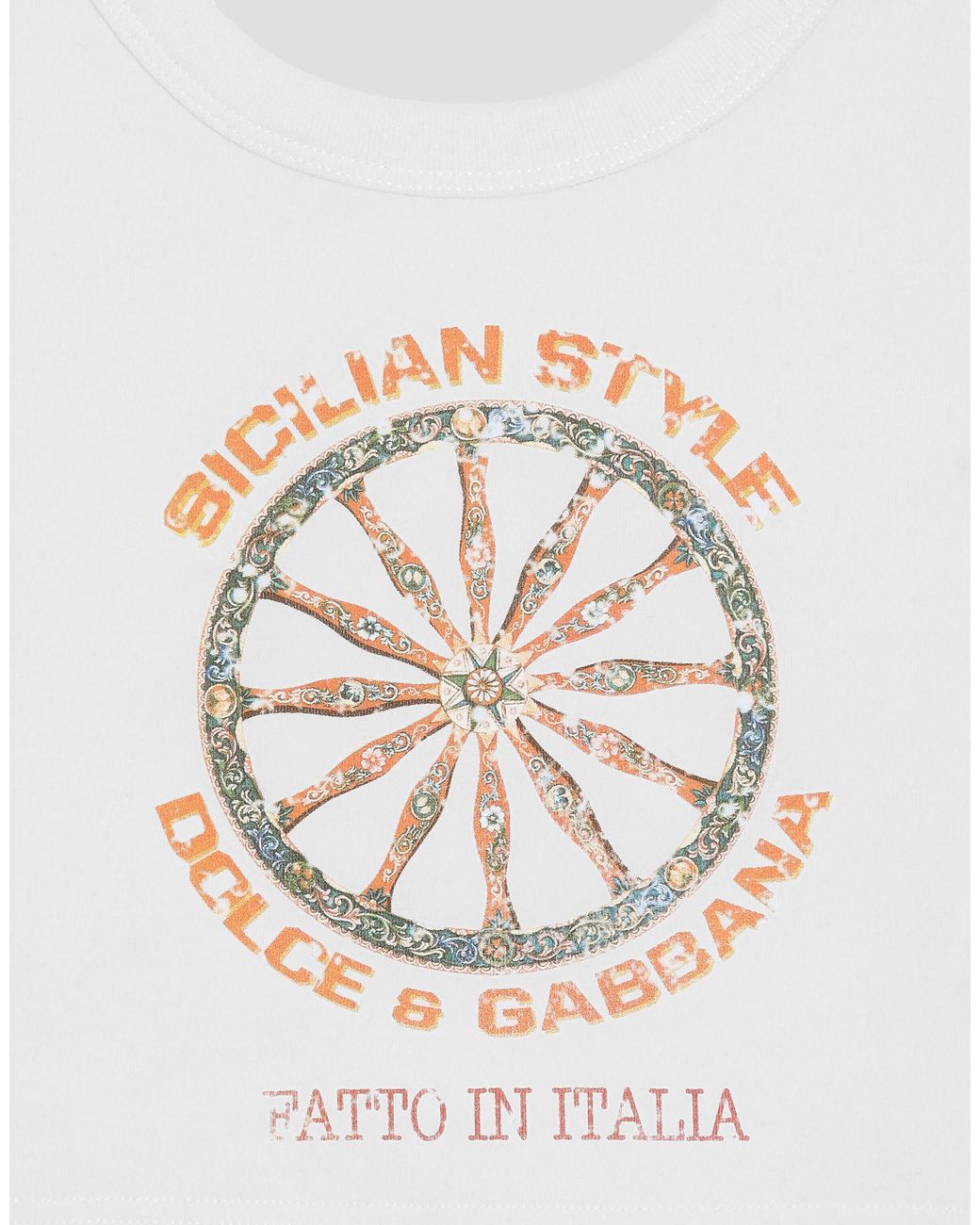 Dolce & Gabbana White Jersey Top