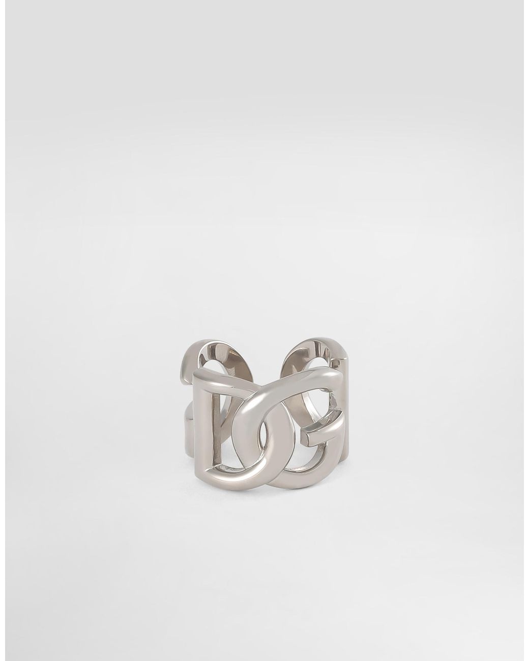 Dolce & Gabbana Ring Mit Dg-Logo in White für Herren