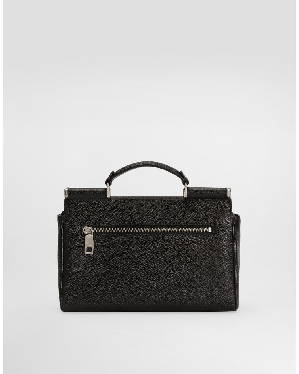 Dolce & Gabbana Black Calfskin Sicily Bag for men