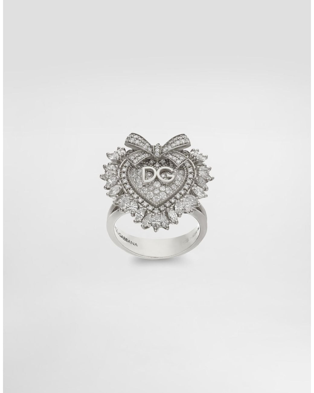 Dolce & Gabbana White Devotion Ring 18-Carat And Diamonds