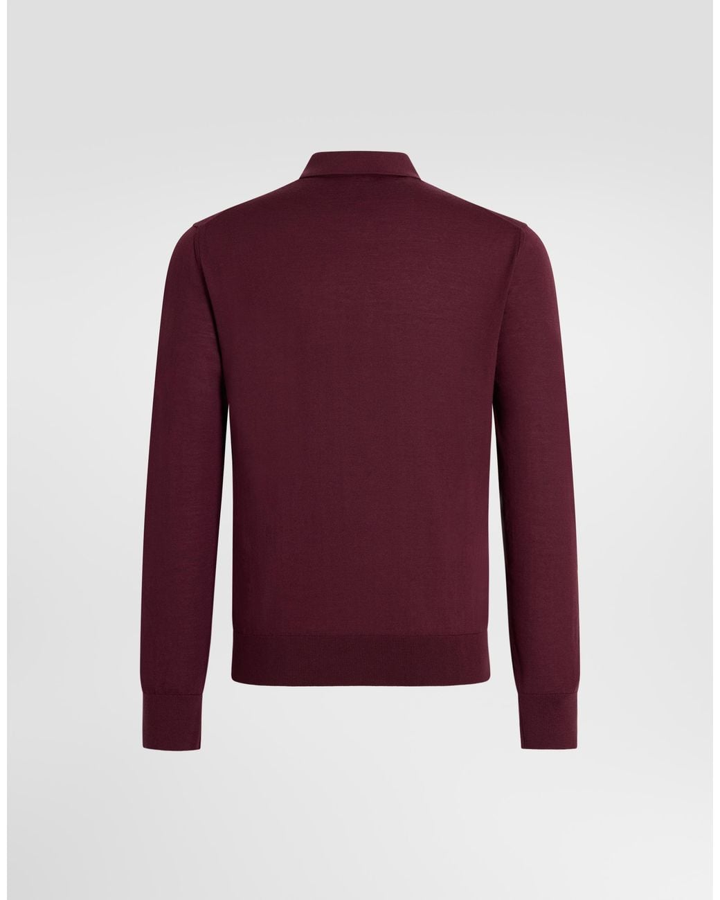 Dolce & Gabbana Purple Knit Cashmere Polo Shirt for men