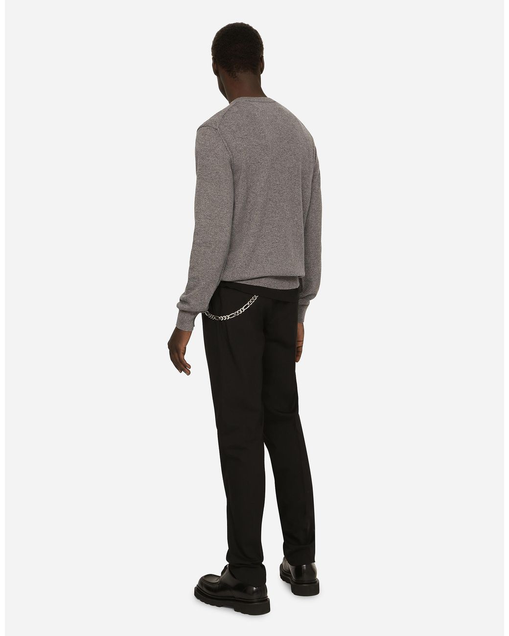 Dolce & Gabbana Gray Pull Girocollo for men