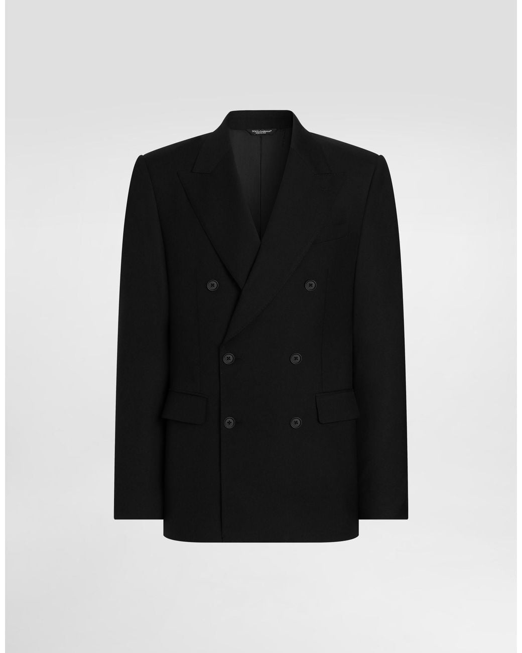 Dolce & Gabbana Black Sicilia Light Double-Breasted Jacket for men