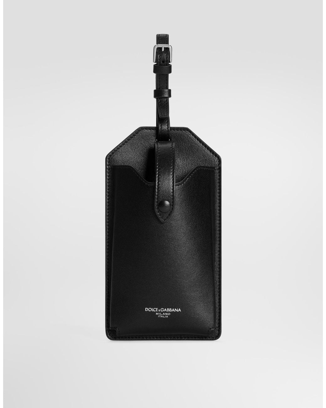 Dolce & Gabbana Black Calfskin Eyewear Case for men