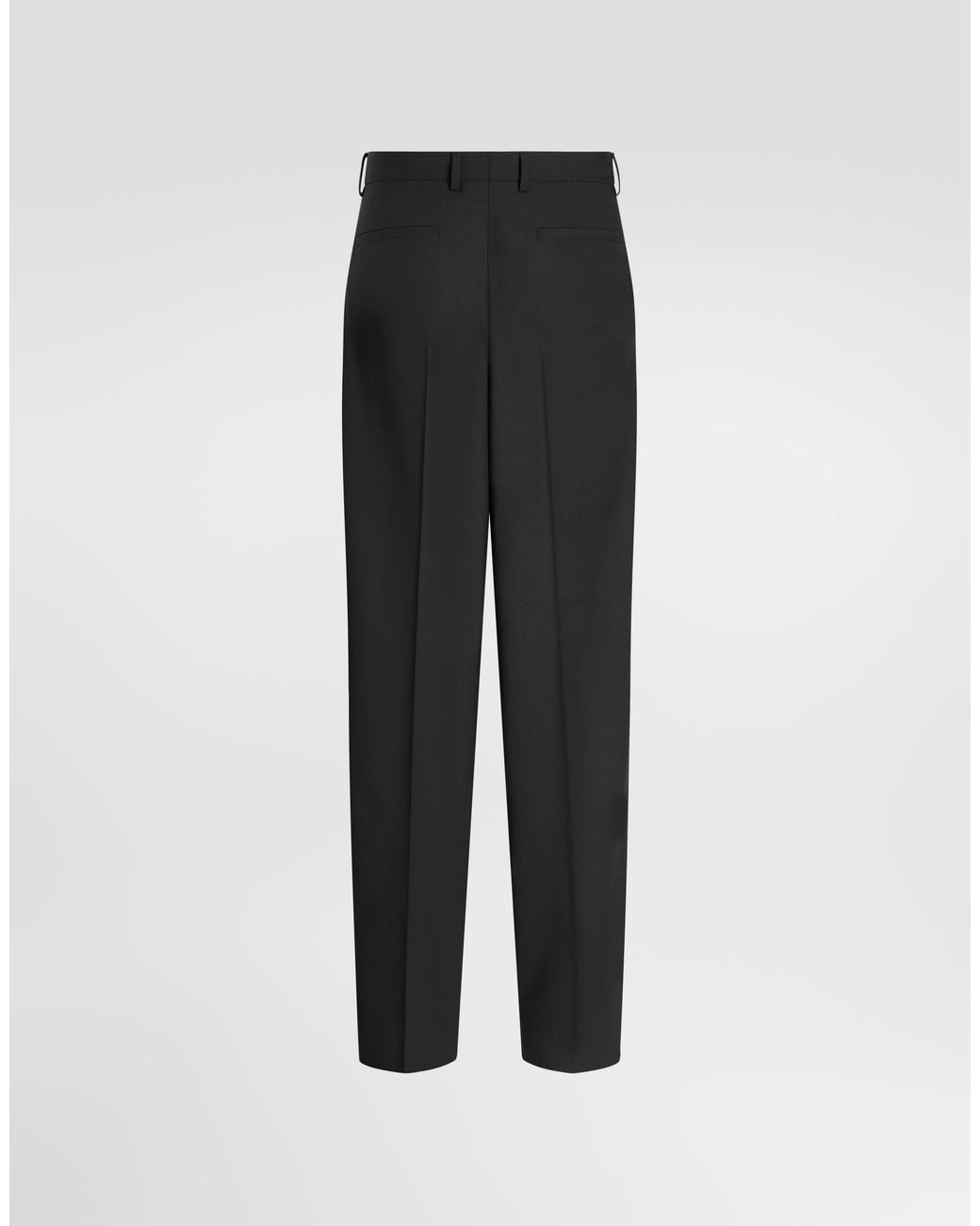Dolce & Gabbana Black Virgin Wool Trousers� for men