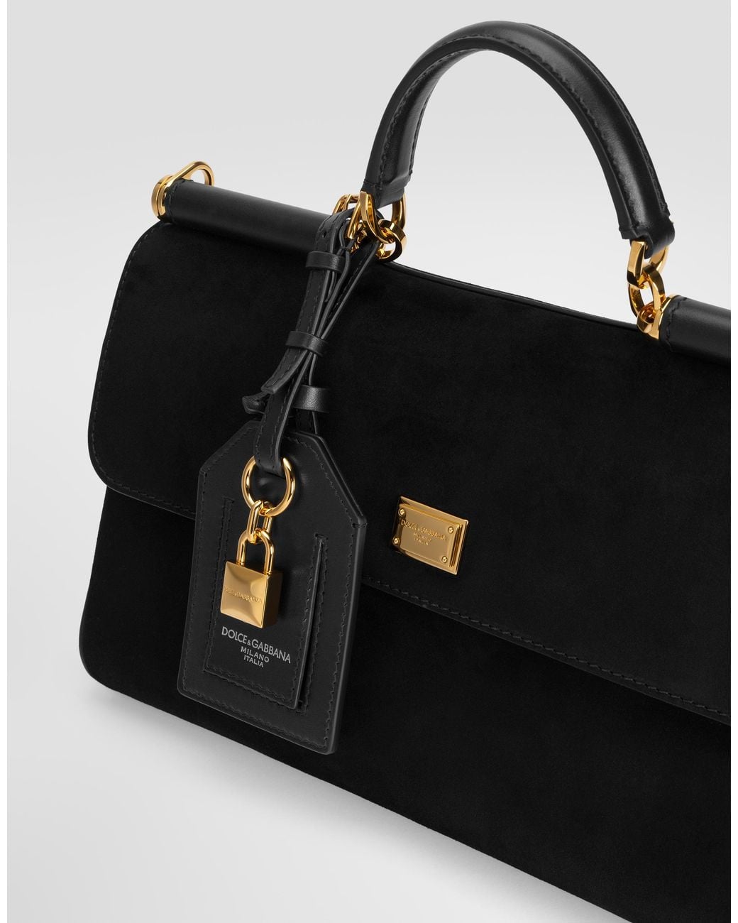Dolce & Gabbana Black Medium My Sicily Handbag