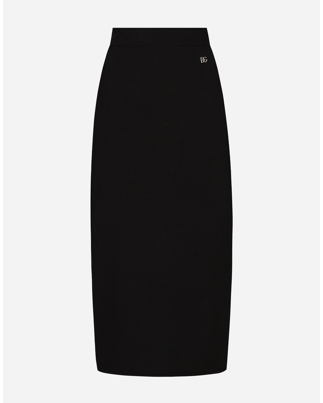 スカート DG2669 STRETCH VISCOSE KNIT MINI SKIRT WITH DG LOGO Short stretch viscose knit skirt with DG logo in Black for