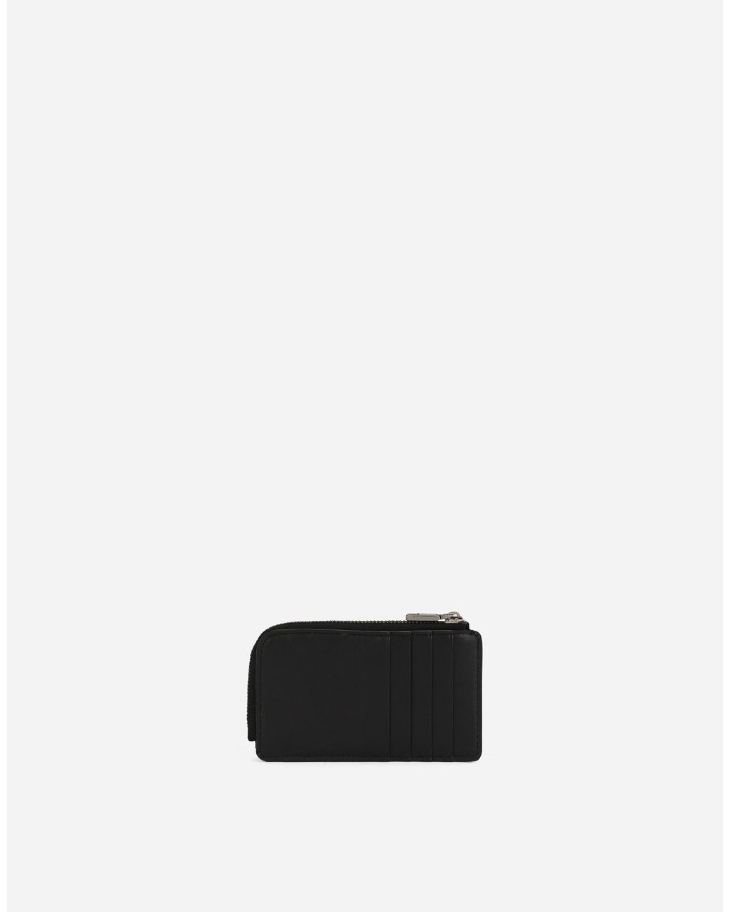 Dolce & Gabbana White Coated Jacquard Card Holder for men