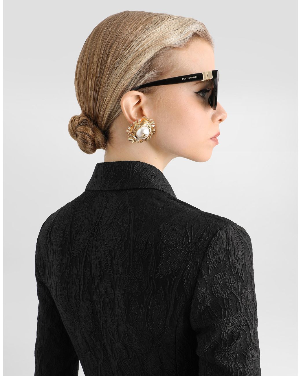 Dolce & Gabbana Black Brocade Jacket