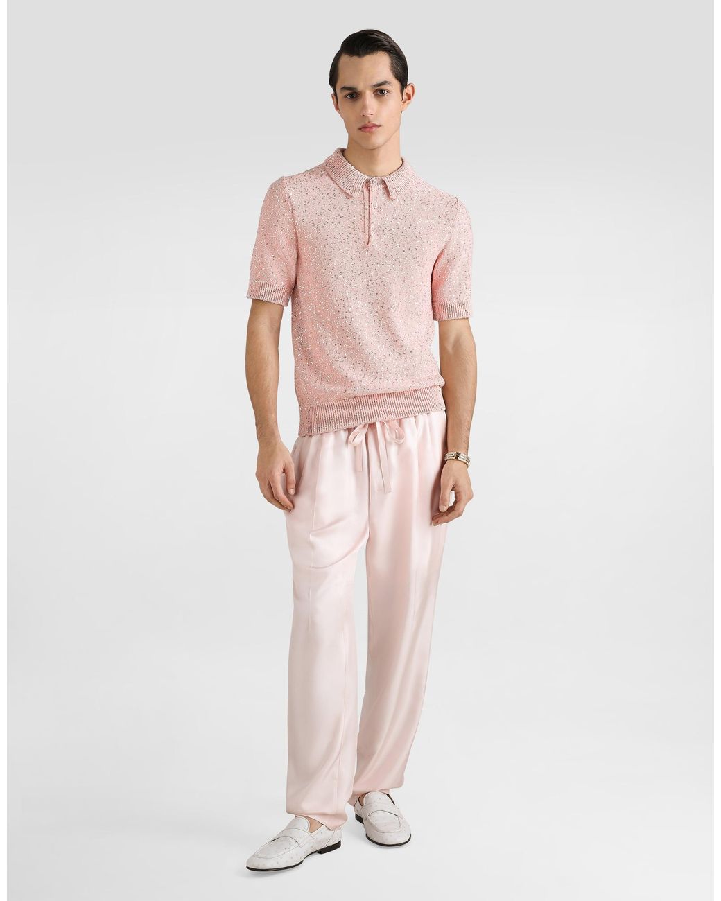 Dolce & Gabbana Pink Polo M/C for men