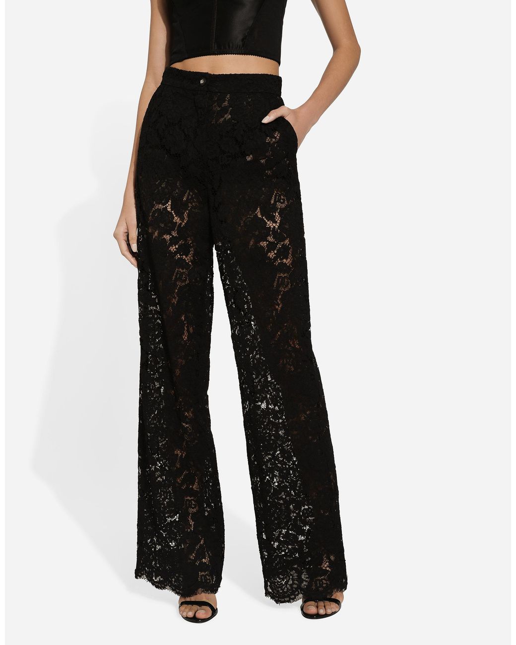 Dolce & Gabbana Black Pants & Shorts