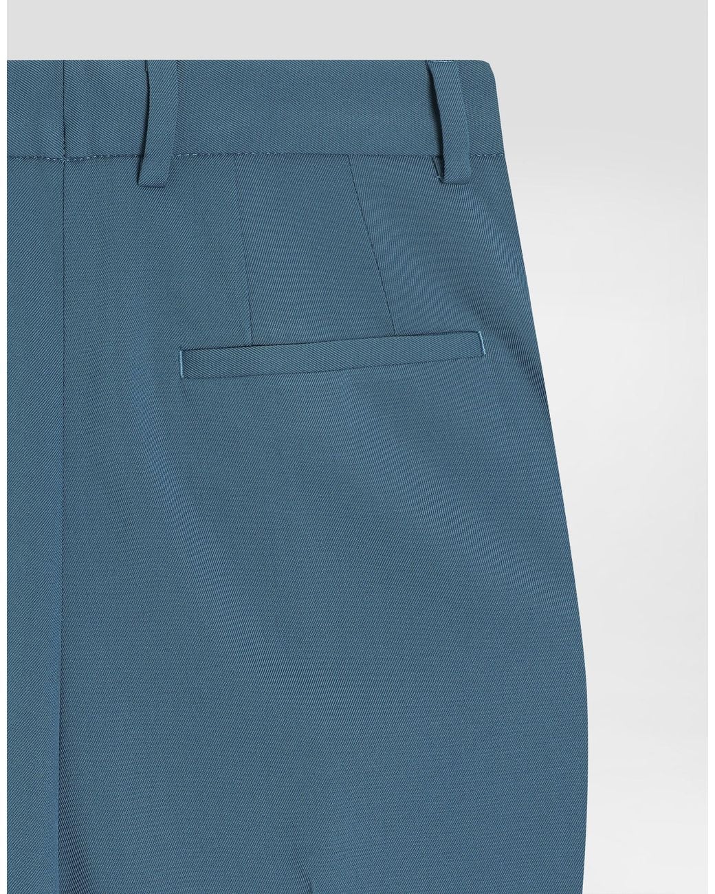 Dolce & Gabbana Blue Wool Trousers