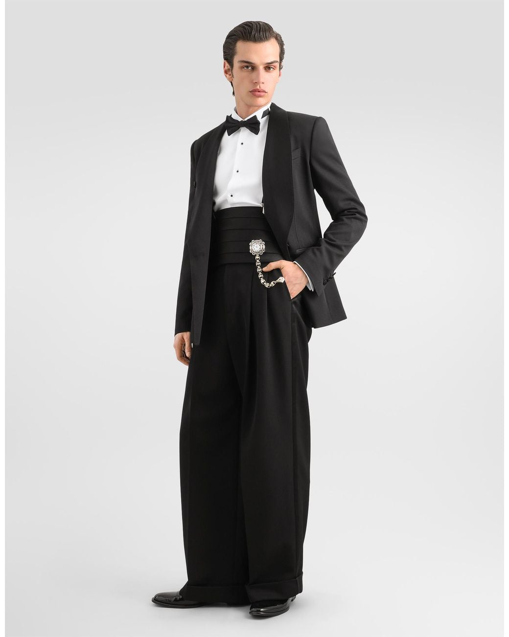 Dolce & Gabbana Black Double-Breasted Tuxedo Jacket for men