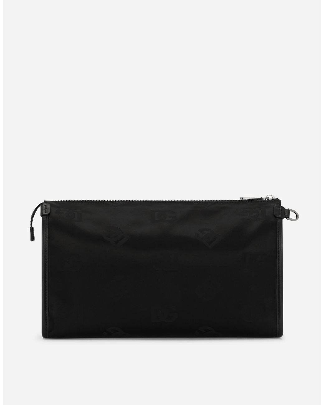 Dolce & Gabbana Black Nylon Pouch With Logo for men