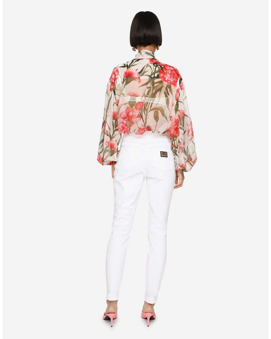 Dolce & Gabbana White Denim Audrey Jeans