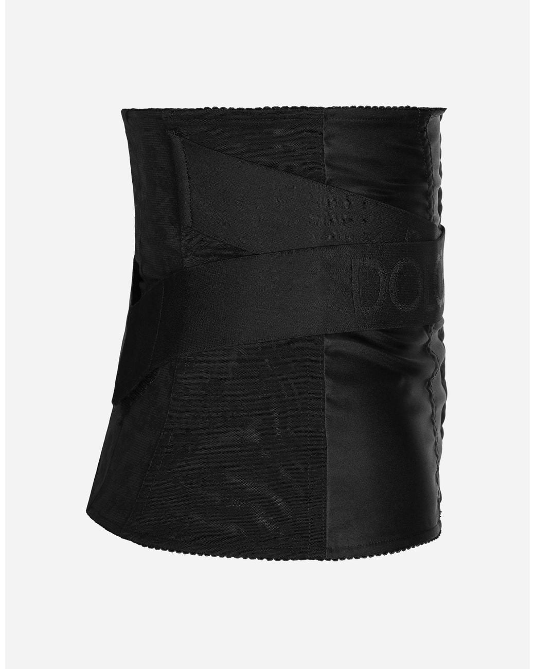 Dolce & Gabbana Black Corset Belt