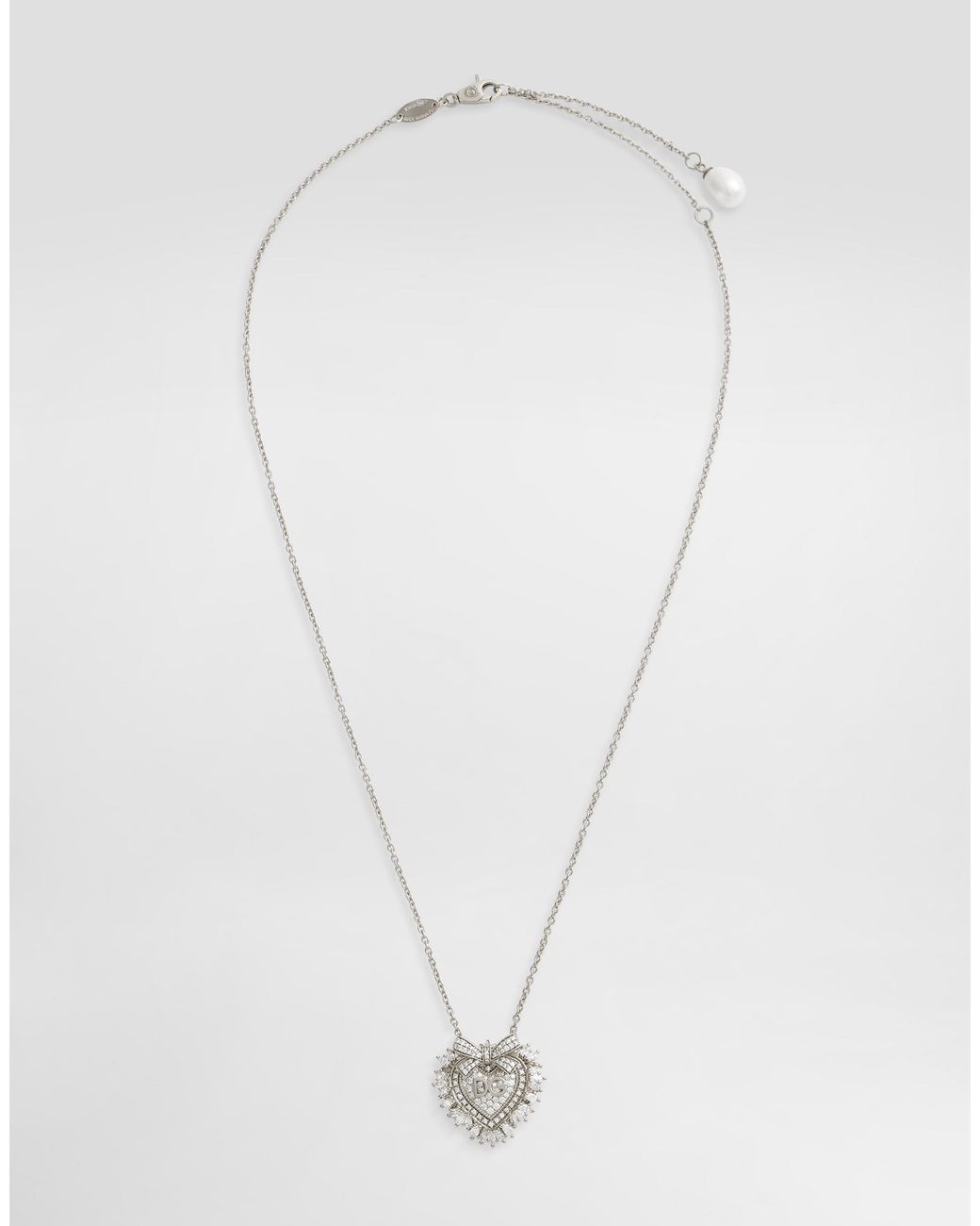 Dolce & Gabbana White Devotion Necklace 18-Carat And Diamonds