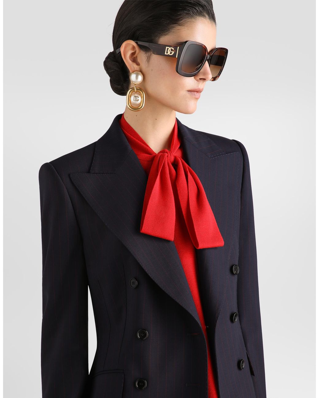 Dolce & Gabbana Blue Turlington Double-Breasted Jacket