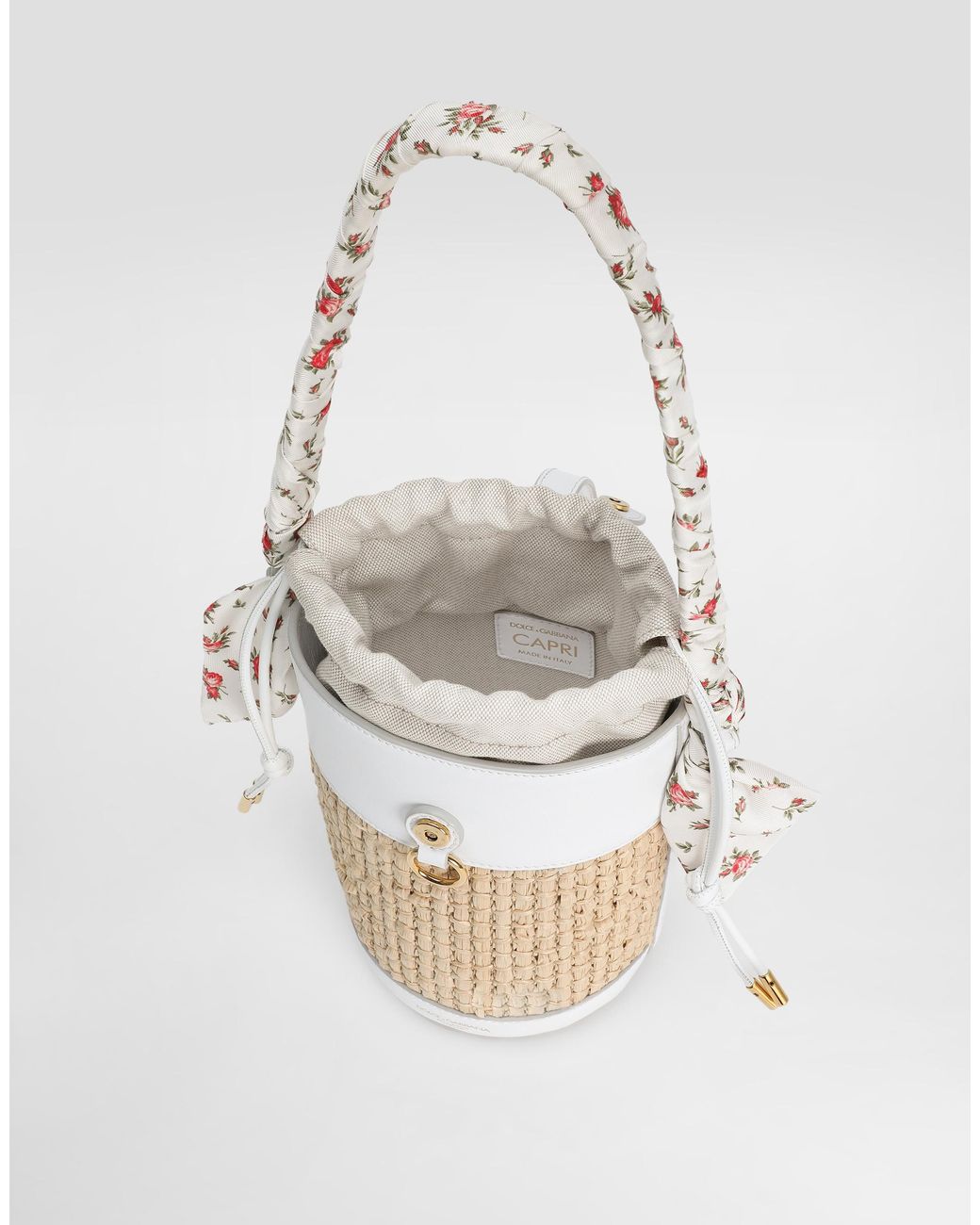 Dolce & Gabbana White Capri Bucket Bag