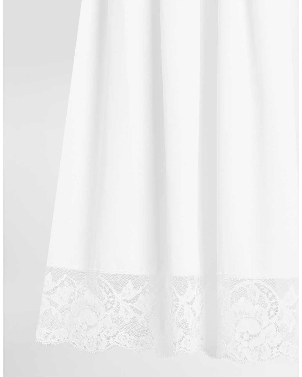 Dolce & Gabbana White Short Poplin Dress