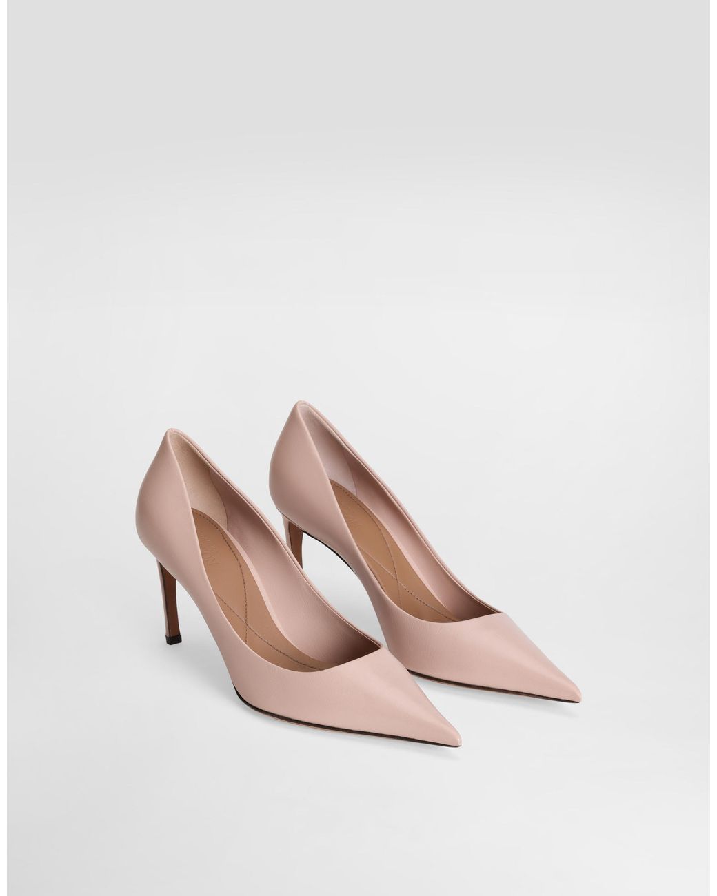 Dolce & Gabbana Pink Polished Goatskin Pumps