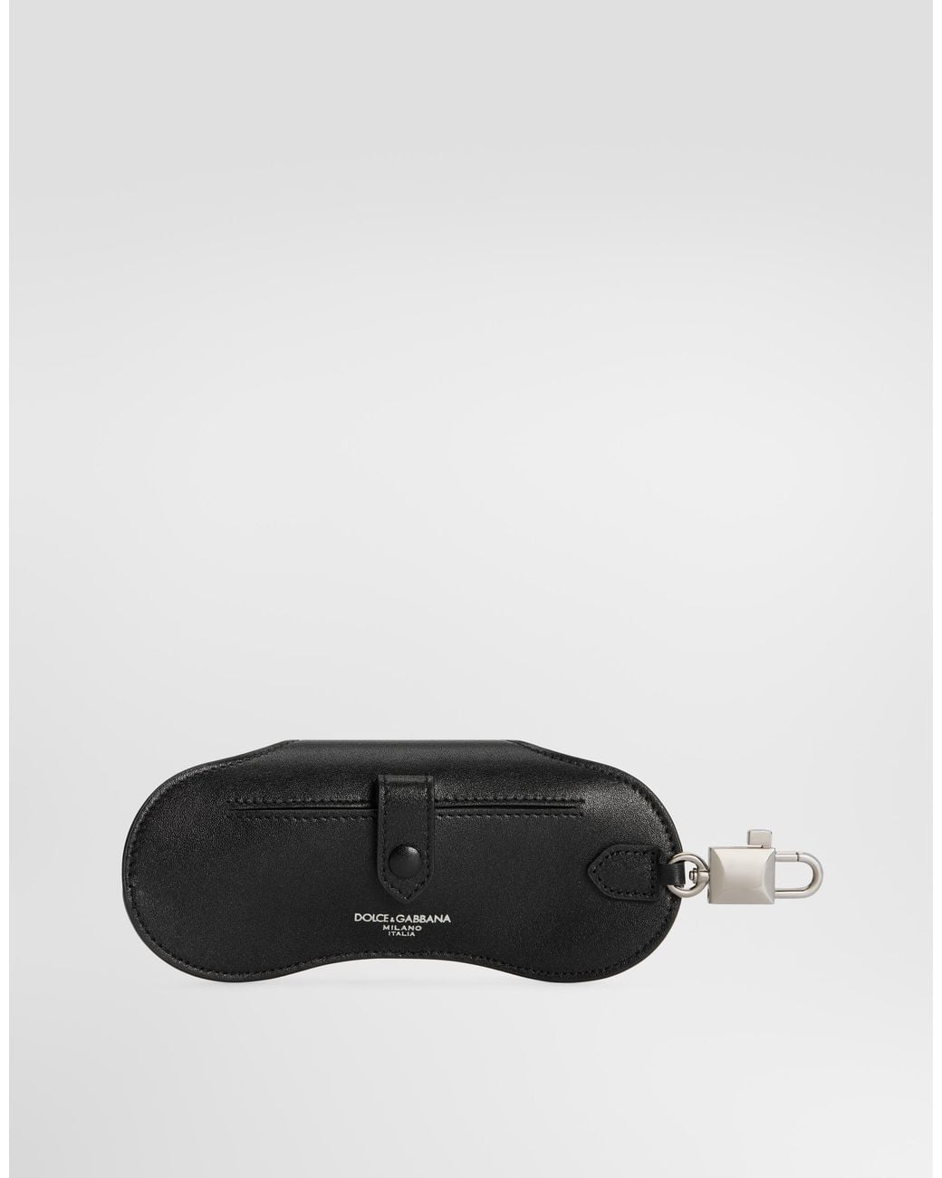 Dolce & Gabbana Black Calfskin Eyewear Case for men