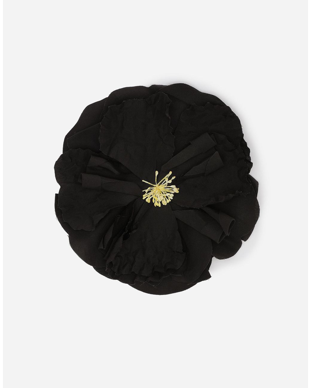 Dolce & Gabbana Black Spilla Con Fiore for men