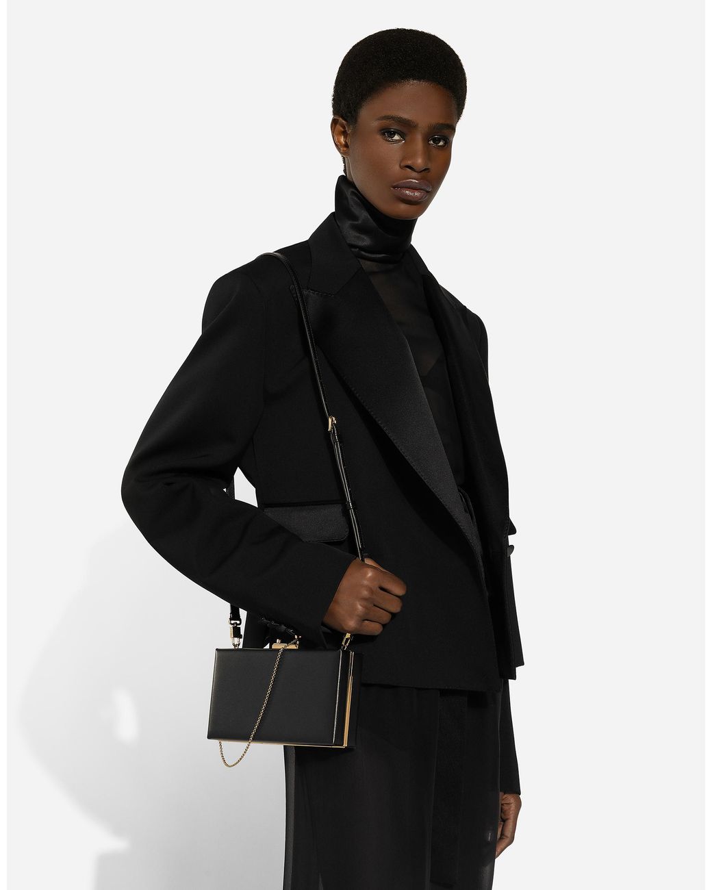 Dolce & Gabbana Black Eva Leather Clutch