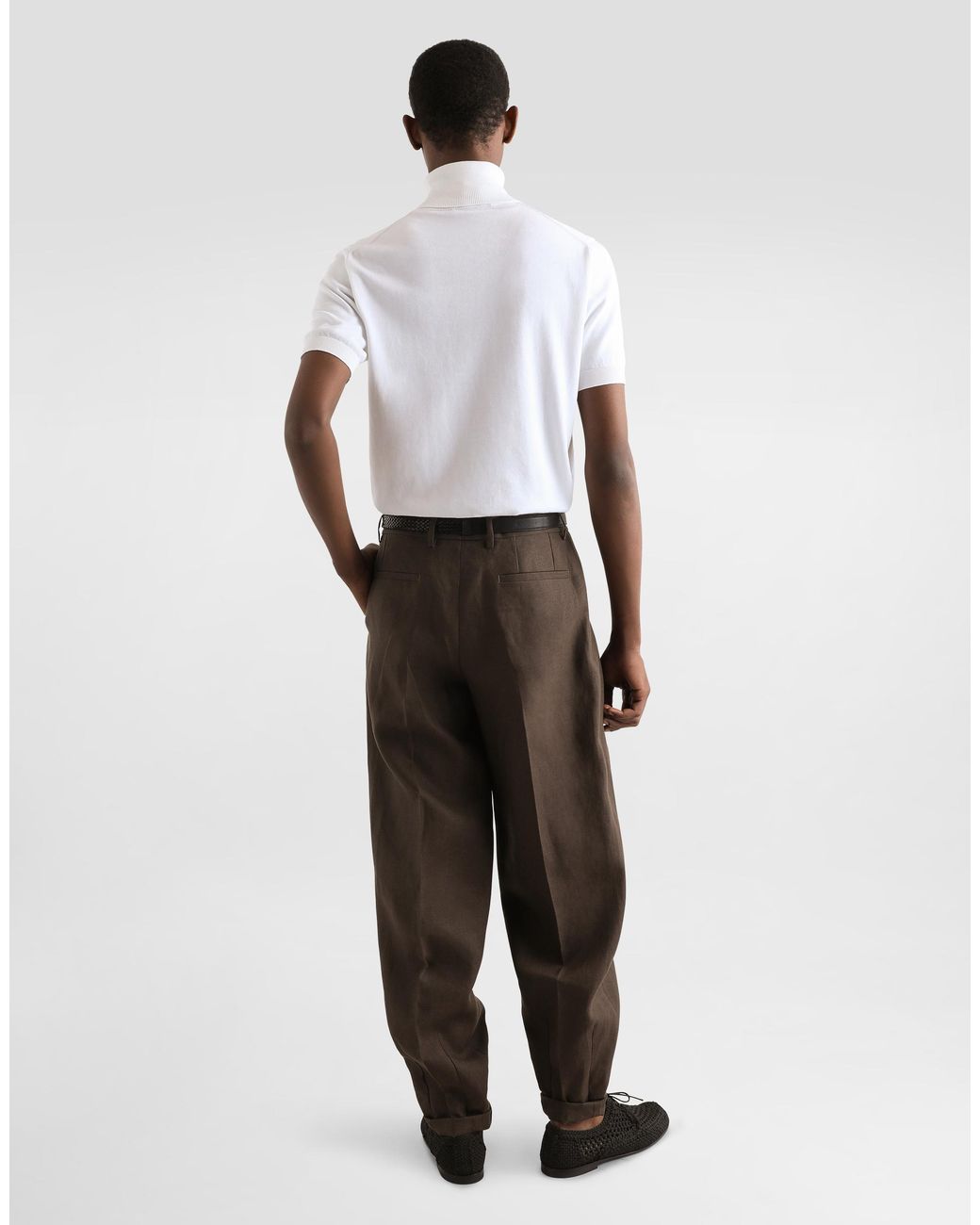 Dolce & Gabbana White Short-Sleeved Cotton Polo-Shirt for men