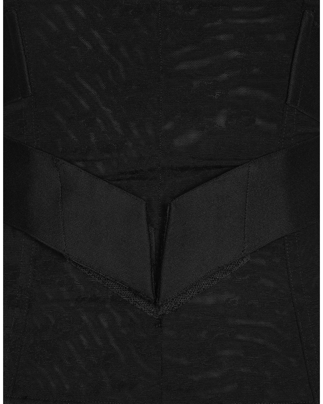 Dolce & Gabbana Black Corset Belt