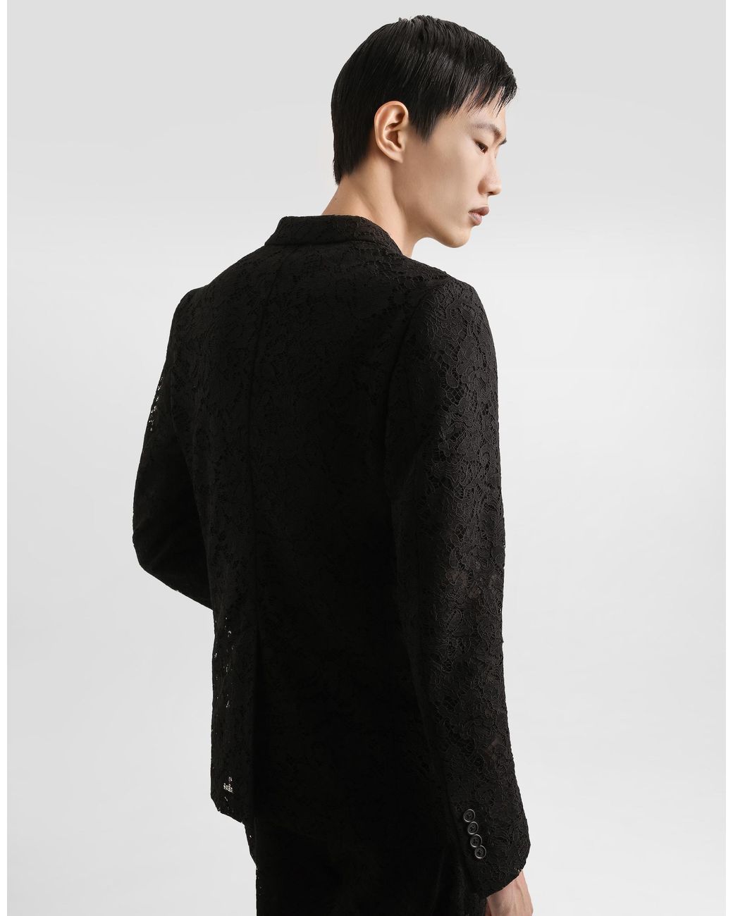 Dolce & Gabbana Black Sicilia Double-Breasted Jacket for men