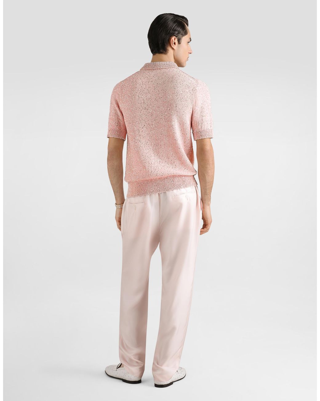 Dolce & Gabbana Pink Polo M/C for men