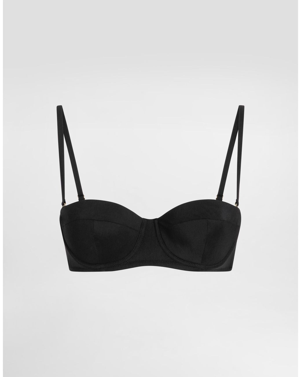 Dolce & Gabbana Black Balconette Bikini