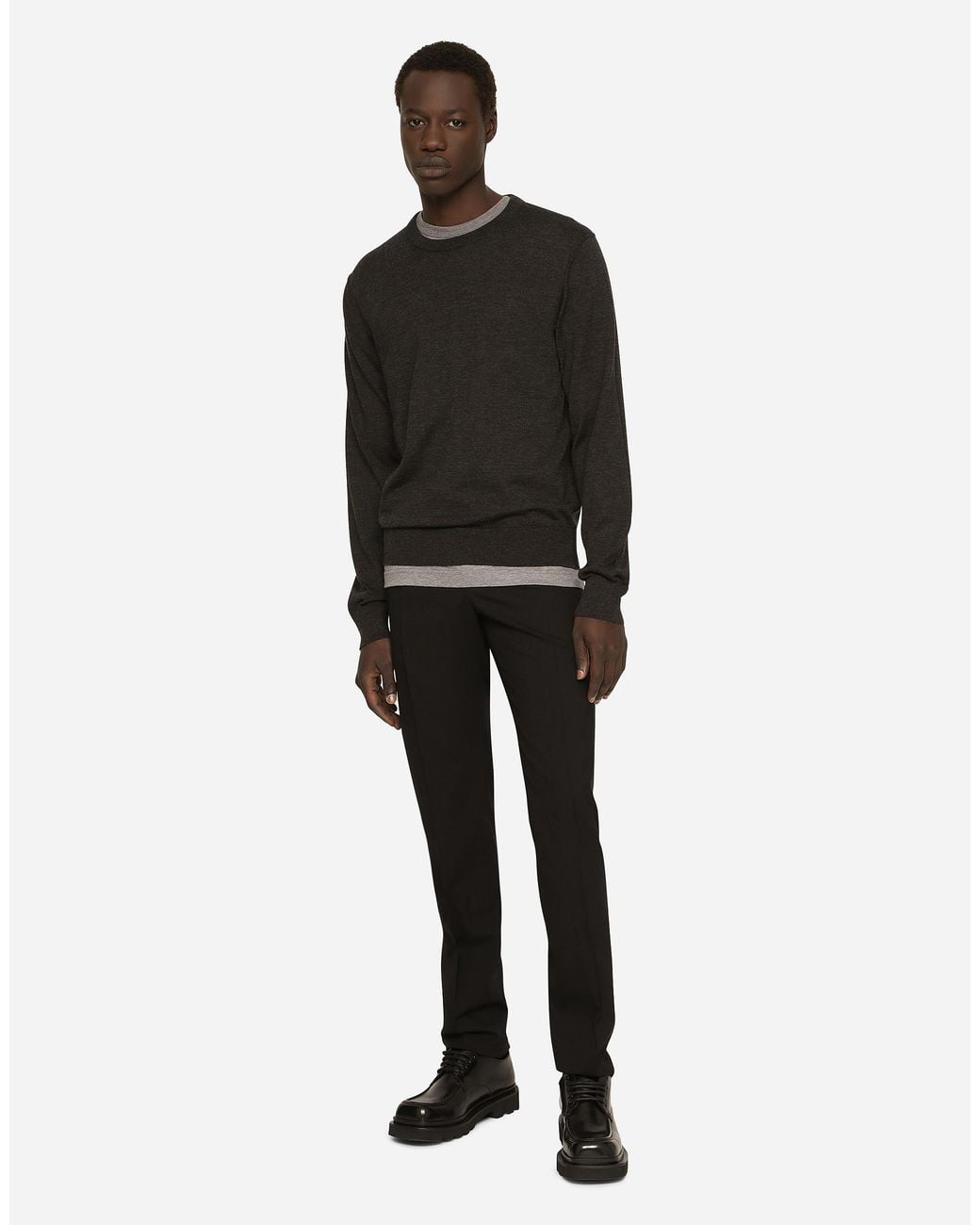 Pull Girocollo Dolce & Gabbana pour homme en coloris Black