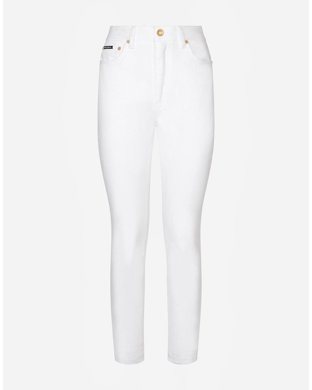 Dolce & Gabbana White Denim Audrey Jeans