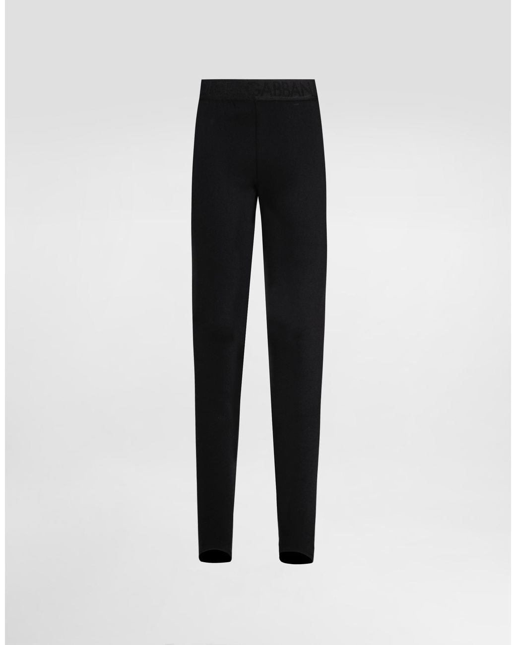 Dolce & Gabbana Black Skinny High-Waisted Trousers