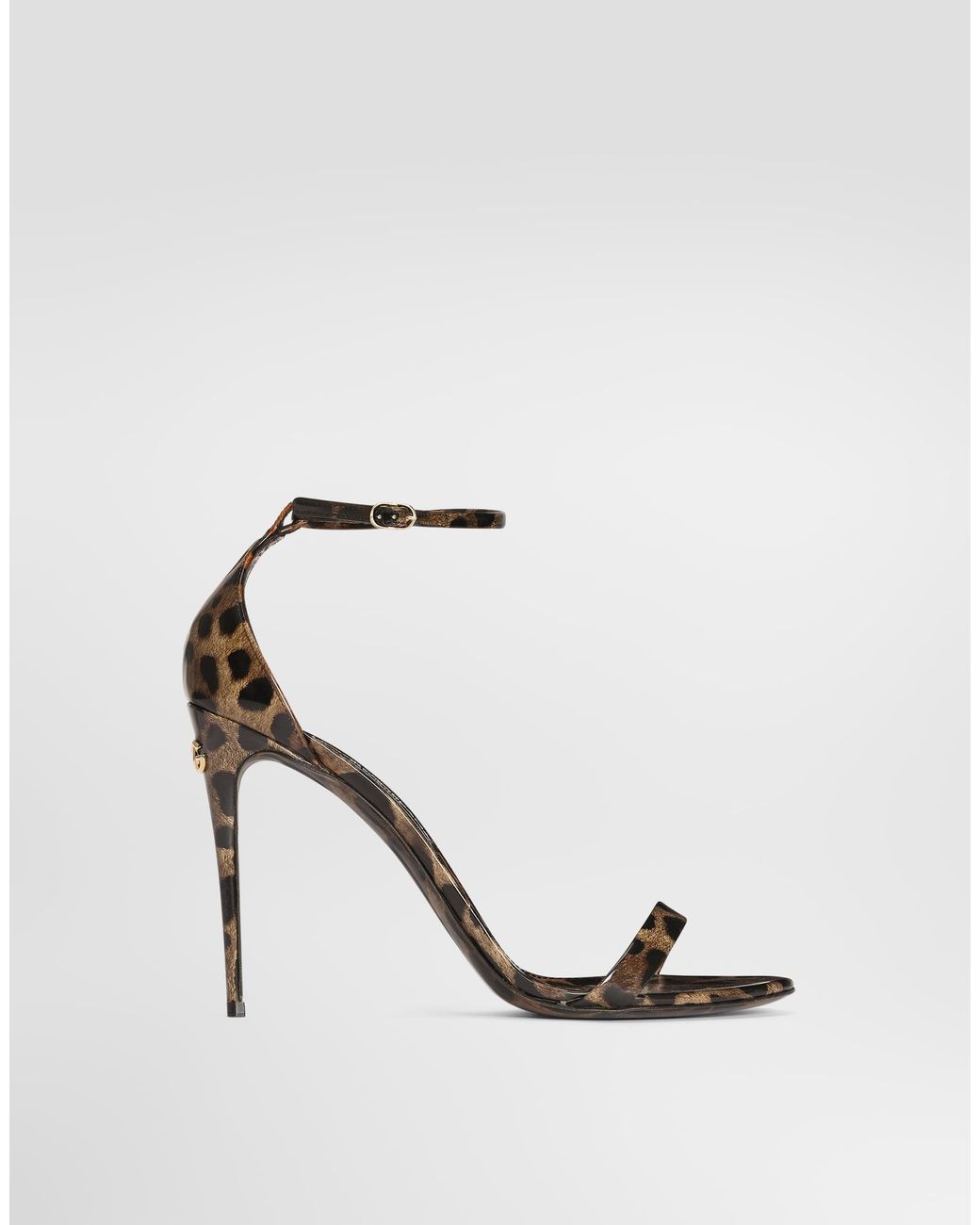 Dolce & Gabbana White Leo- Calfskin Sandals